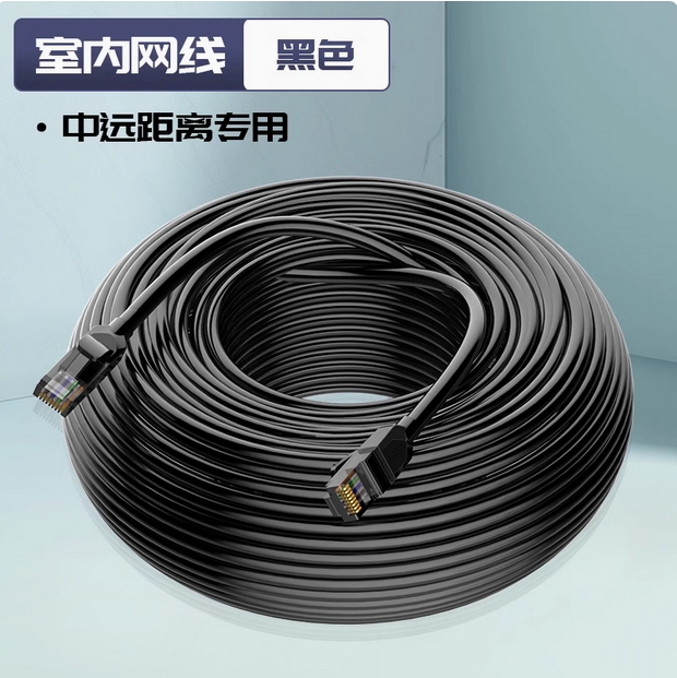 網(wǎng)線家用超五5類室外網(wǎng)絡(luò)線戶外poe攝像頭監(jiān)控專用10m20m30米成品